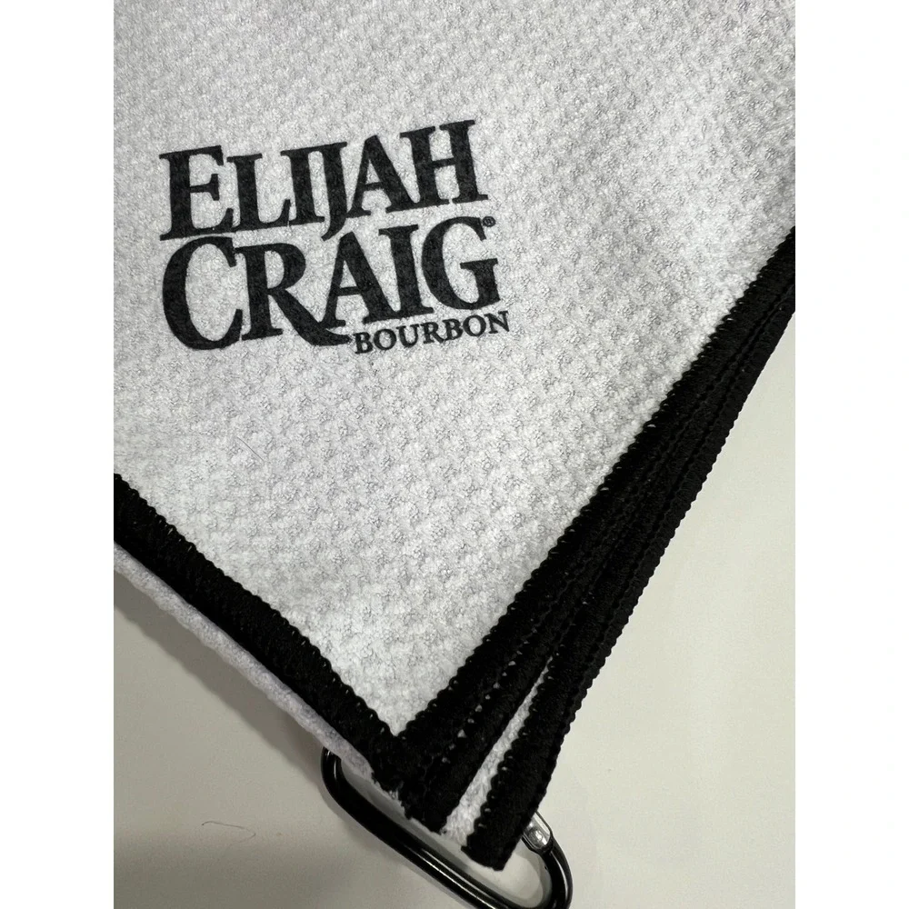 Elijah Craig Bourbon Barware Set‎ Jiggers Syrup Socks Towel Maroon White New A71